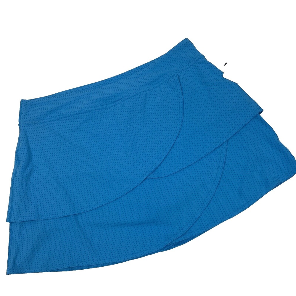 Rese Womens XL blue Sport Tennis Skort Skirt Athletic wear New easy pull on